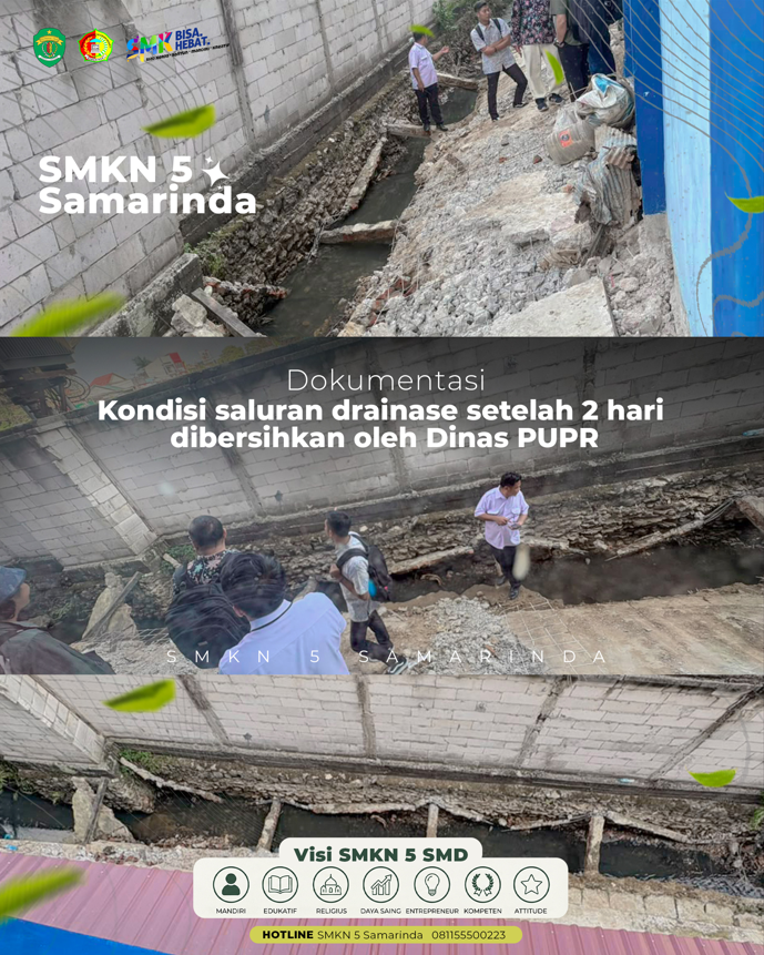 Kondisi Setelah Perbaikan Drainase Pada Gedung D